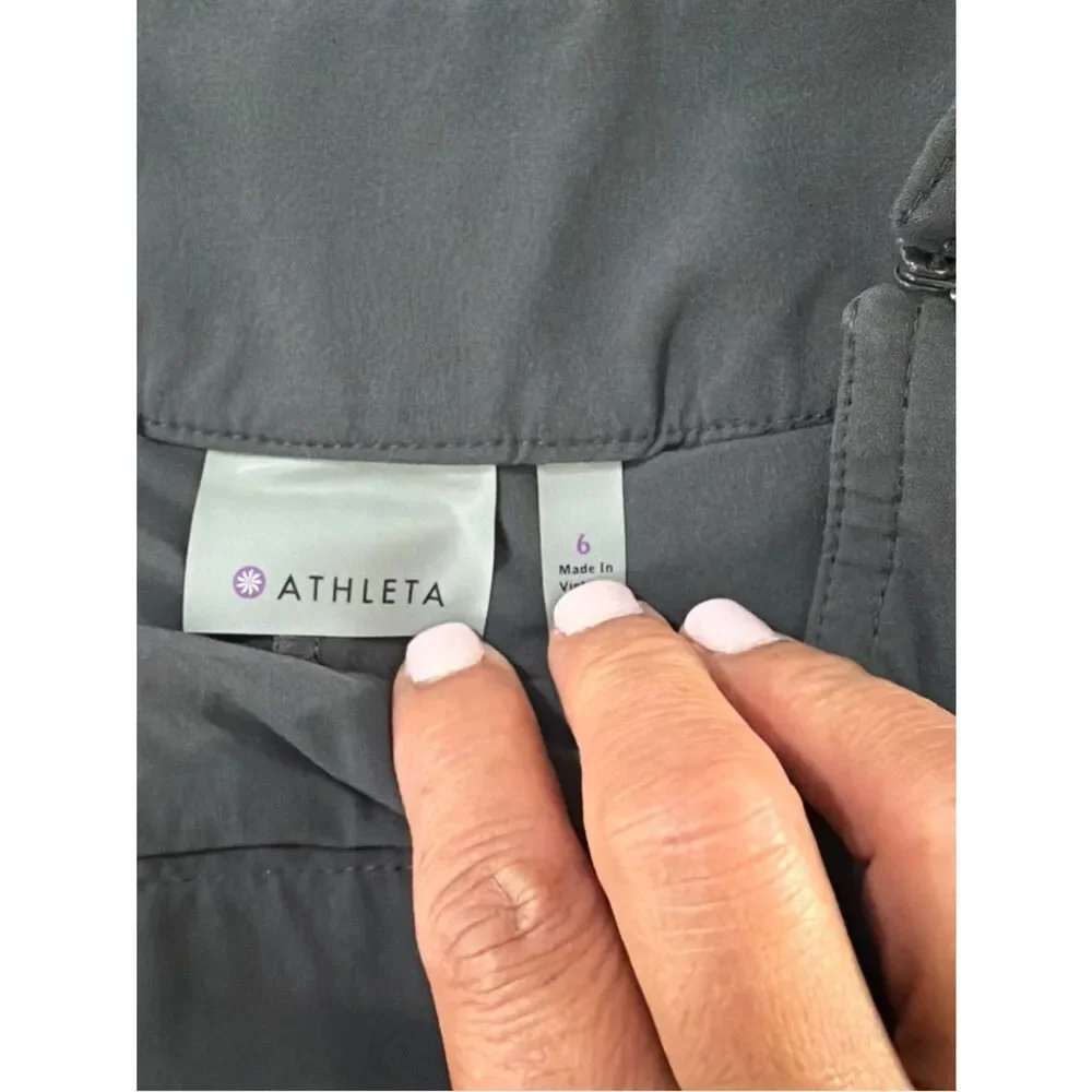 Athleta Dark Gray Athletic Tennis Mini Skirt Size 6 - Picture 7 of 9